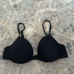 Pepper underwire soft cup bikini top 36A Black worn once